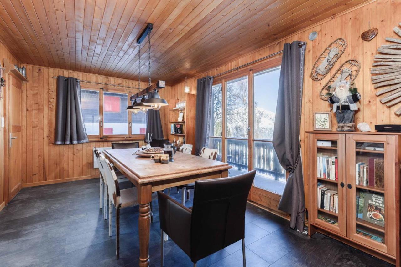 Chalet Noisette Authentic Swiss Chalet Perfect For Families La Tzoumaz Eksteriør billede
